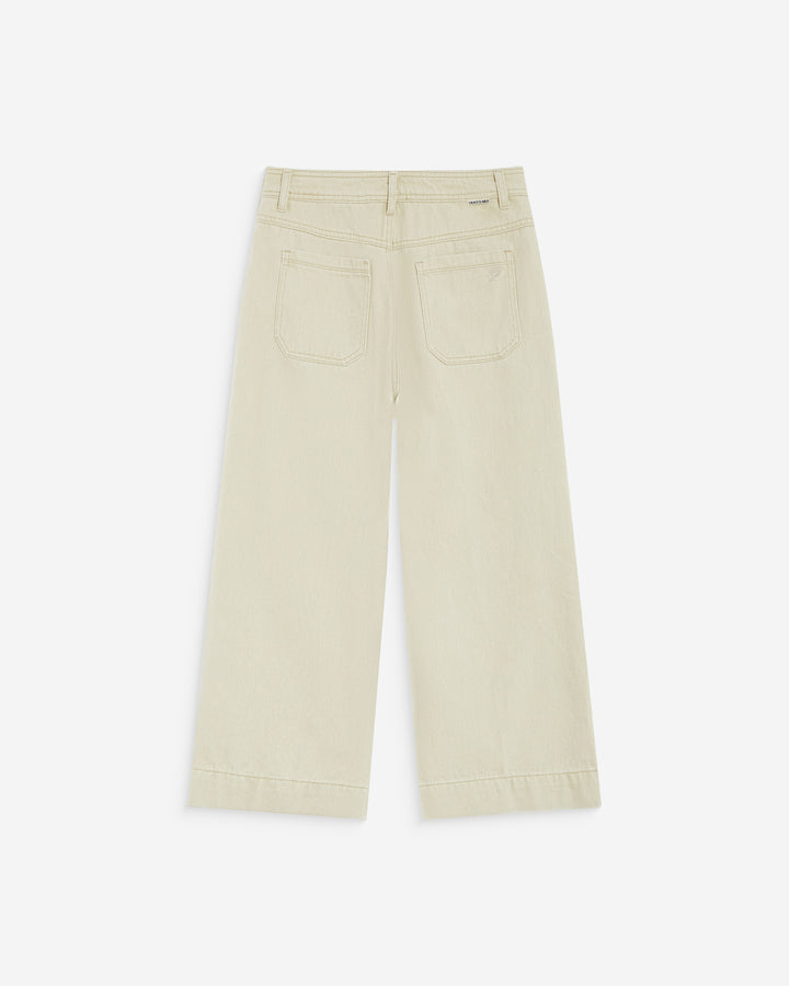 Vaqueros capri de tiro alto sable Johan