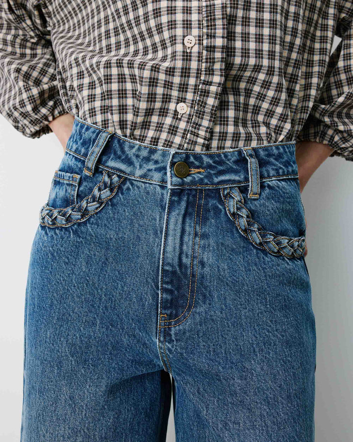 Vaqueros de pierna ancha vintageblue Julian
