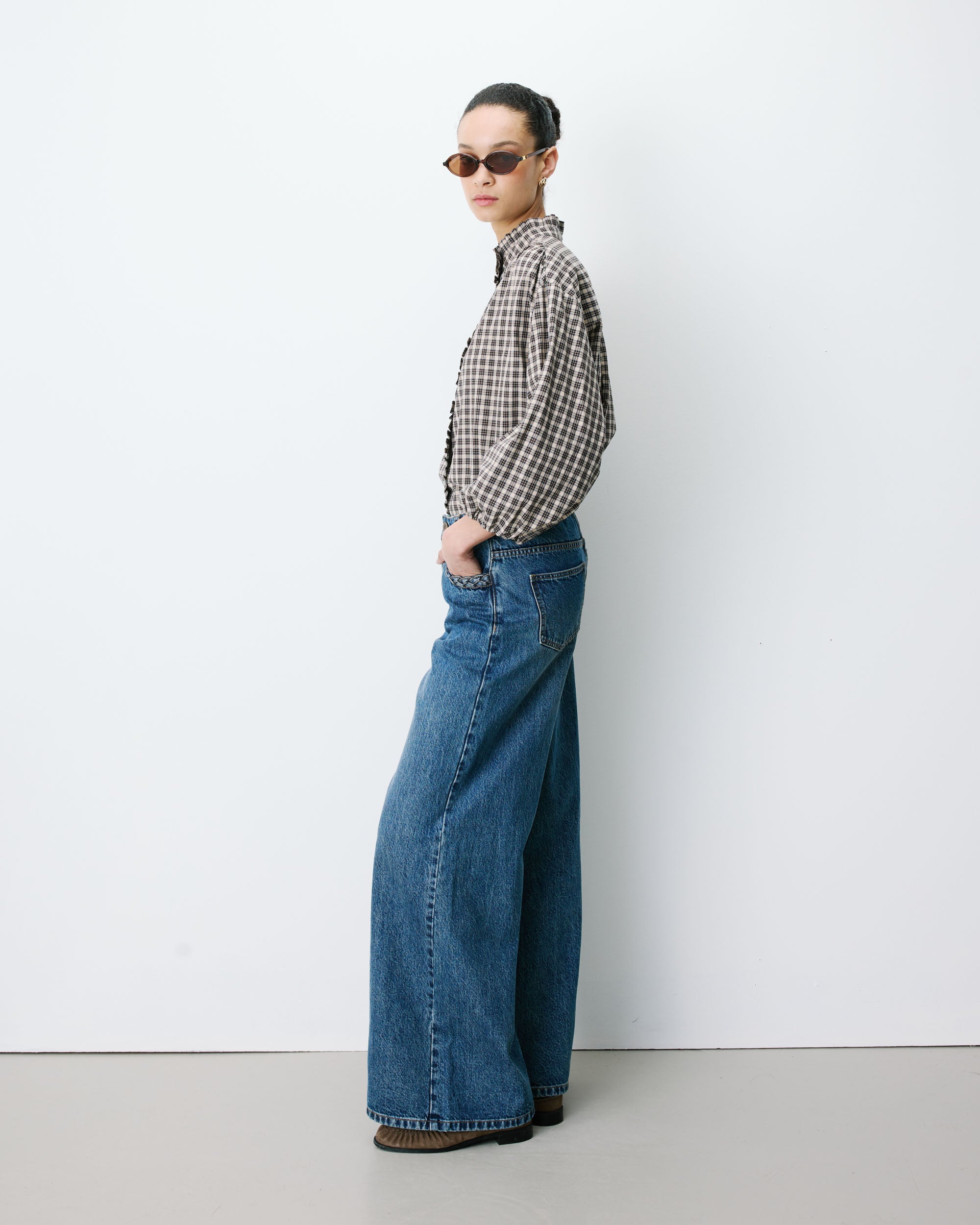 Vaqueros de pierna ancha vintageblue Julian