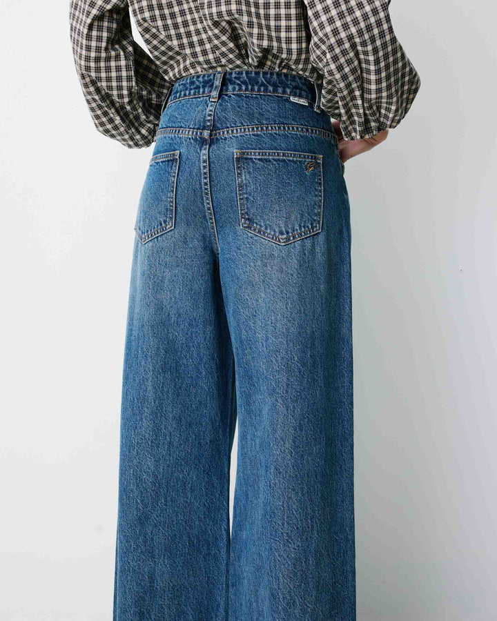 Vaqueros de pierna ancha vintageblue Julian