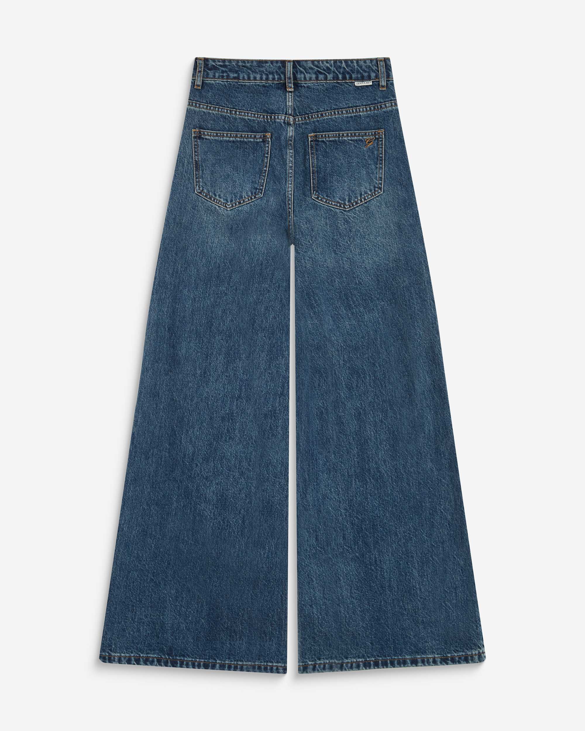 Vaqueros de pierna ancha vintageblue Julian