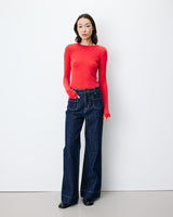 High-rise straight jeans darkblue Jacob