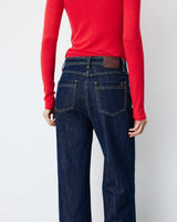 High-rise straight jeans darkblue Jacob