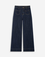 High-rise straight jeans darkblue Jacob