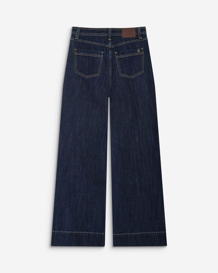 High-rise straight jeans darkblue Jacob
