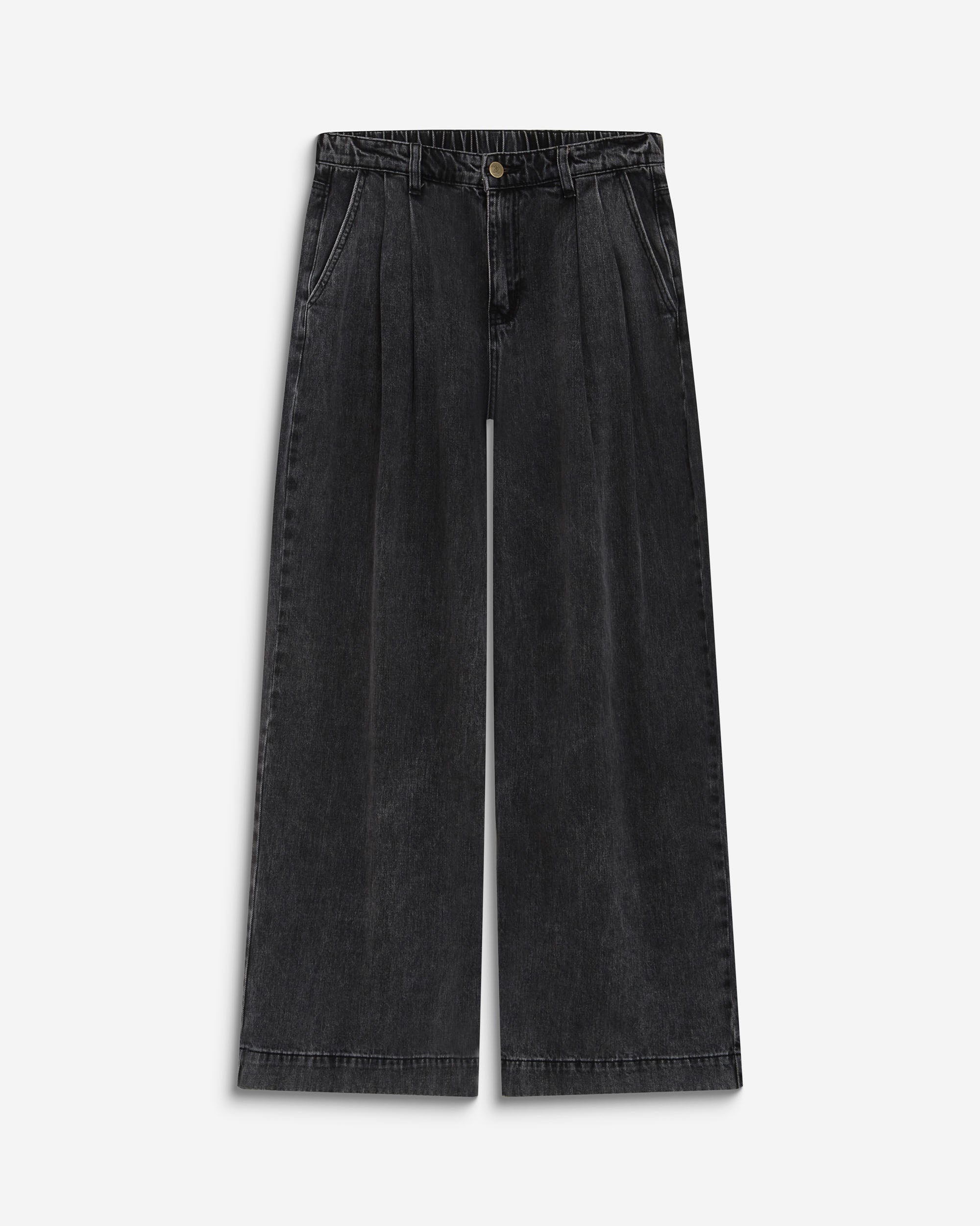 Vaqueros de pernera barrel blackwashed John