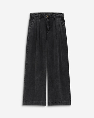 Vaqueros de pernera barrel blackwashed John