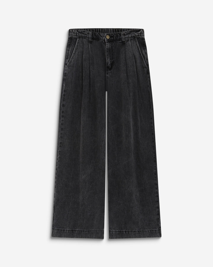 Vaqueros de pernera barrel blackwashed John