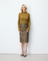 Falda lápiz de polipiel python Acacia