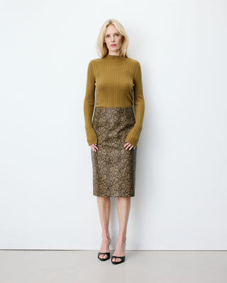 Falda lápiz de polipiel python Acacia