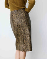 Falda lápiz de polipiel python Acacia