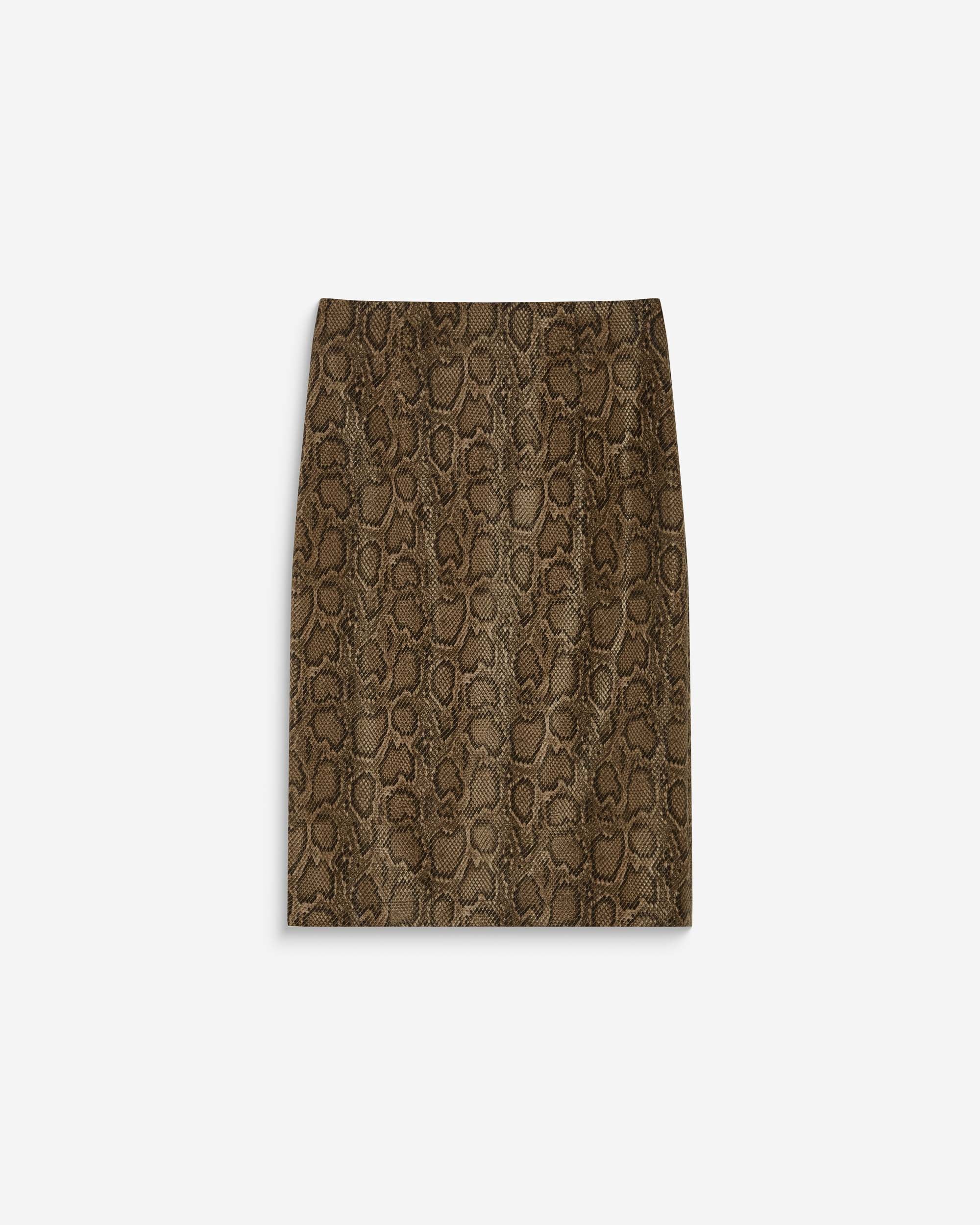Falda lápiz de polipiel python Acacia