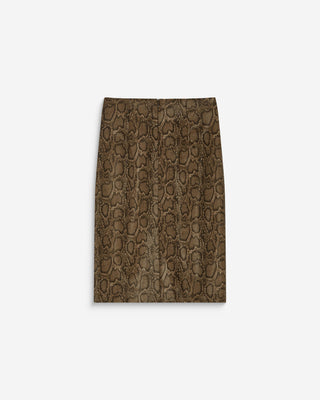 Falda lápiz de polipiel python Acacia