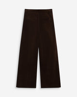 Wide-leg corduroy pants chocolat Abriel