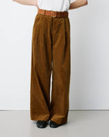 Pantalón de pana de pierna ancha coffee Abriel