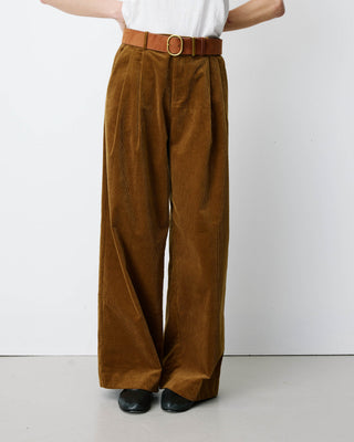 Pantalón de pana de pierna ancha coffee Abriel