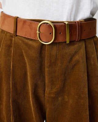Pantalón de pana de pierna ancha coffee Abriel