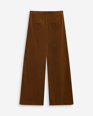 Pantalón de pana de pierna ancha coffee Abriel