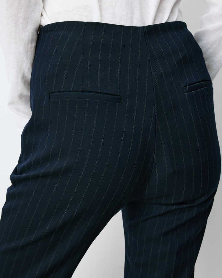 Pantalón capri ajustado a rayas marine Adrian