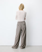 Pantalón de pernera ancha rayure Ardoise