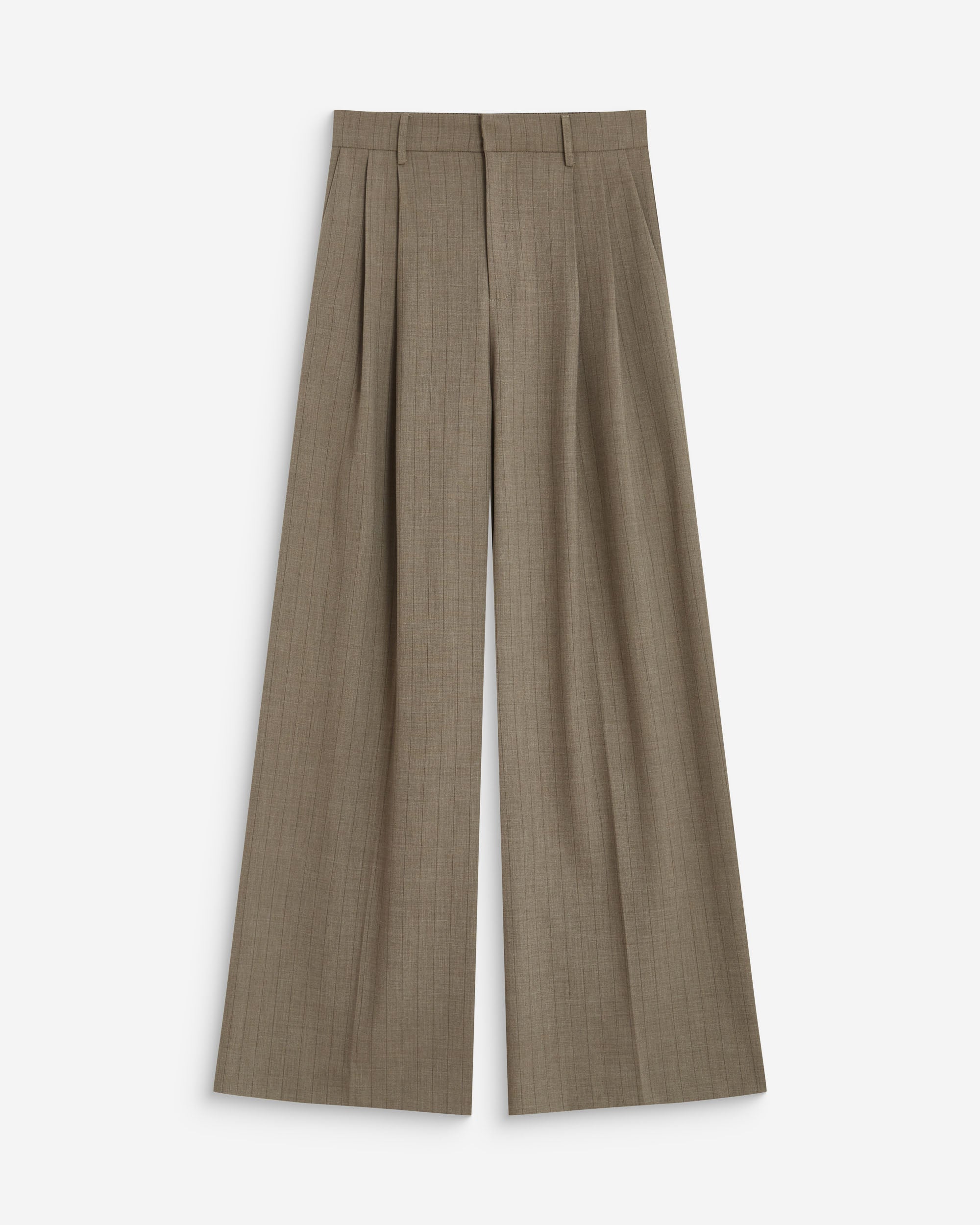 Pantalón de pernera ancha rayure Ardoise