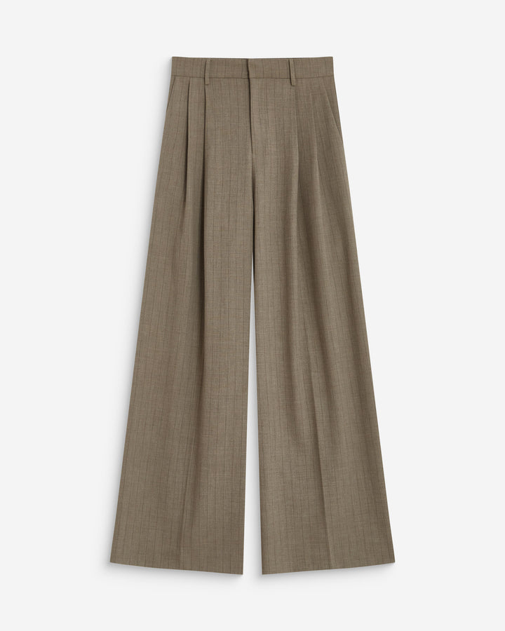 Pantalón de pernera ancha rayure Ardoise