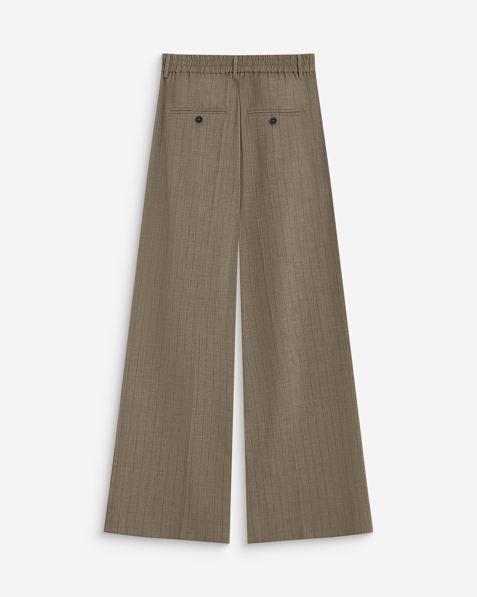 Pantalón de pernera ancha rayure Ardoise