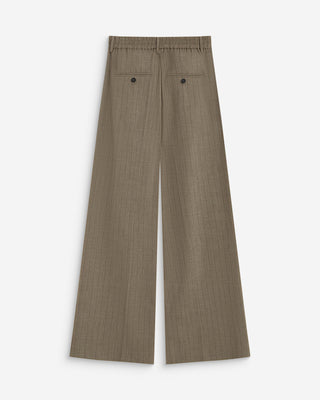 Pantalón de pernera ancha rayure Ardoise
