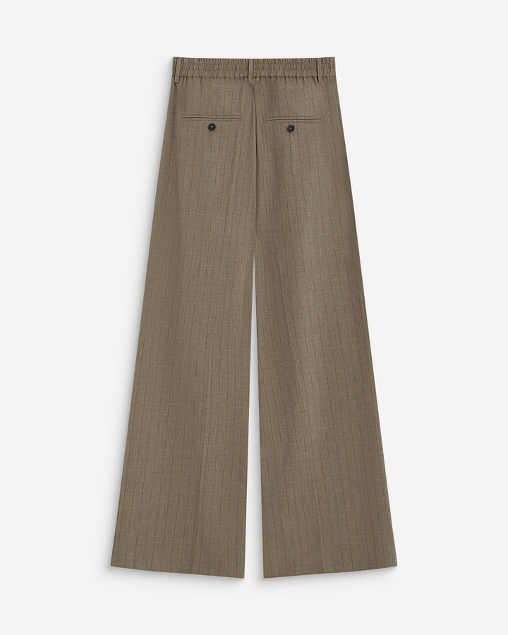 Pantalón de pernera ancha rayure Ardoise