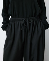 High-rise balloon pants noir Aniel