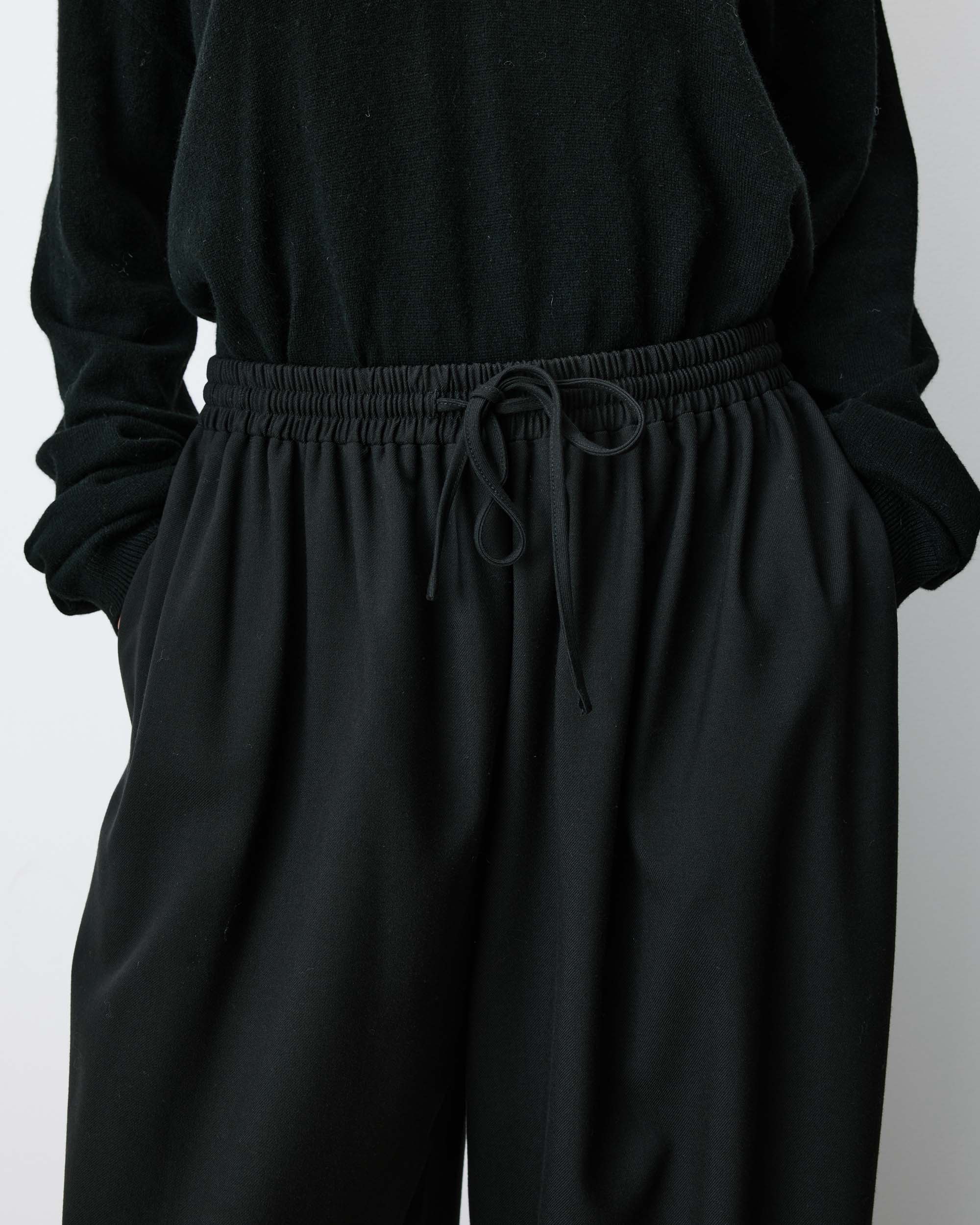 High-rise balloon pants noir Aniel