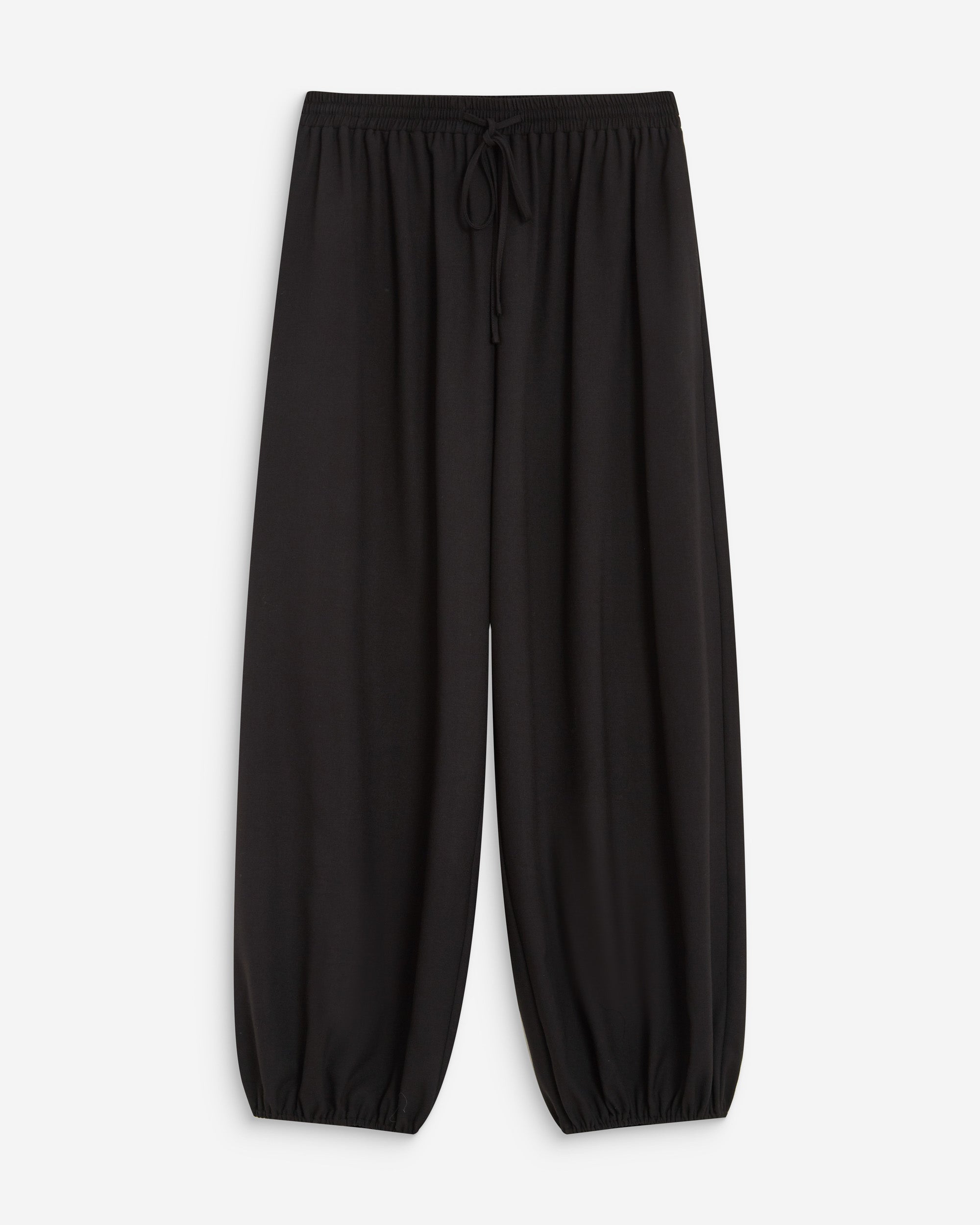 High-rise balloon pants noir Aniel