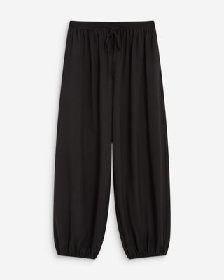 High-rise balloon pants noir Aniel