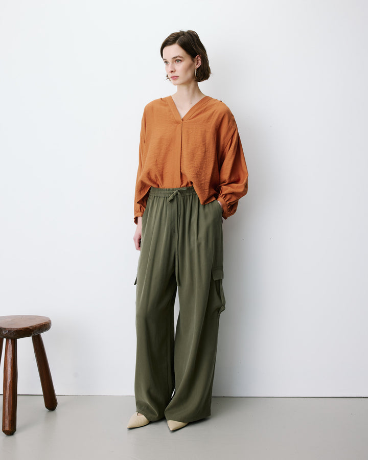 Pantalón cargo oversize kaki Anvar