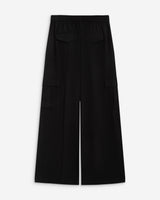 Pantalon cargo oversize taille haute noir Anvar