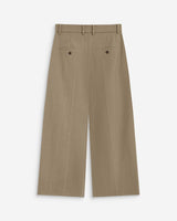 Wide-leg cropped tailored pants beige Atlantis