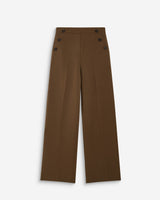 High-rise wide-leg tailored pants kaki Alexander