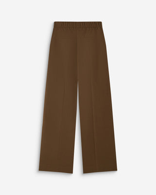 High-rise wide-leg tailored pants kaki Alexander