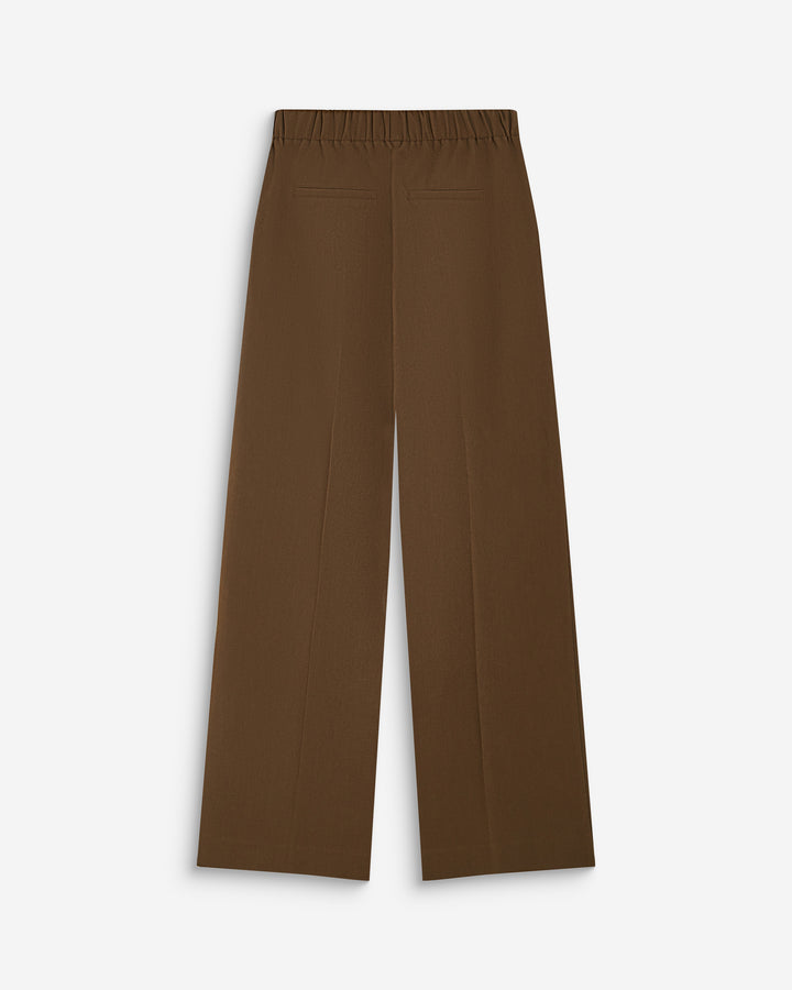 High-rise wide-leg tailored pants kaki Alexander