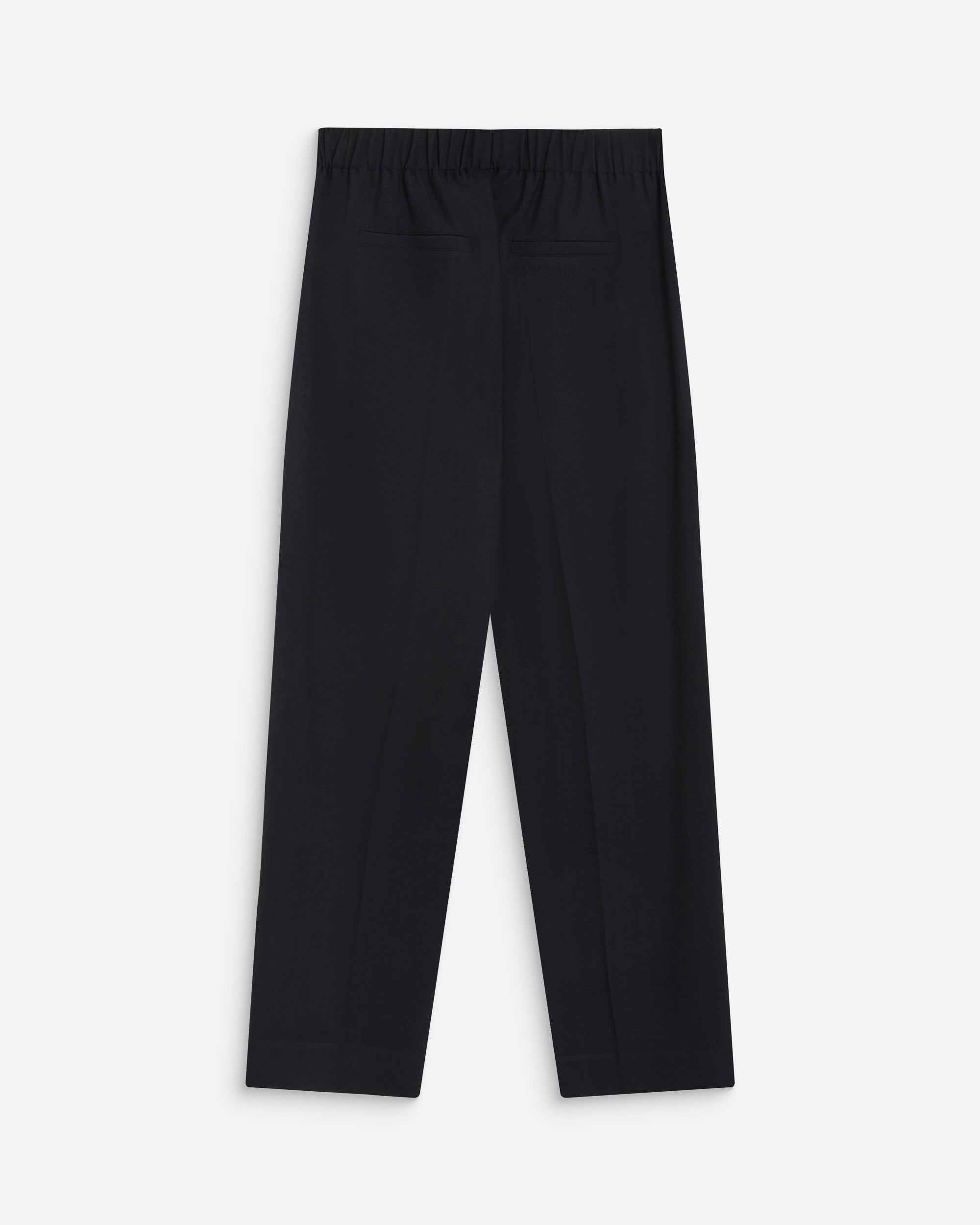 Pantalon cigarette court taille haute marine Armstrong