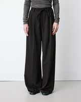 Wide-leg tailored pants chocolat Ardoise