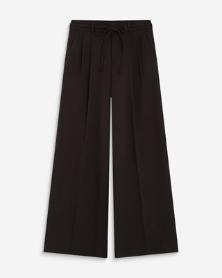 Wide-leg tailored pants chocolat Ardoise