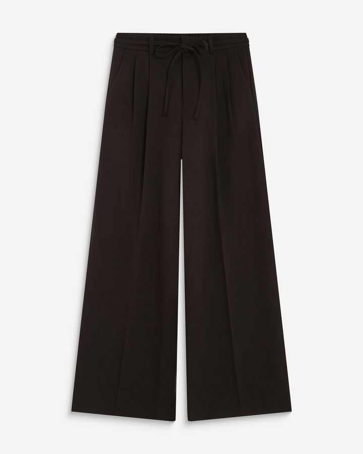 Wide-leg tailored pants chocolat Ardoise