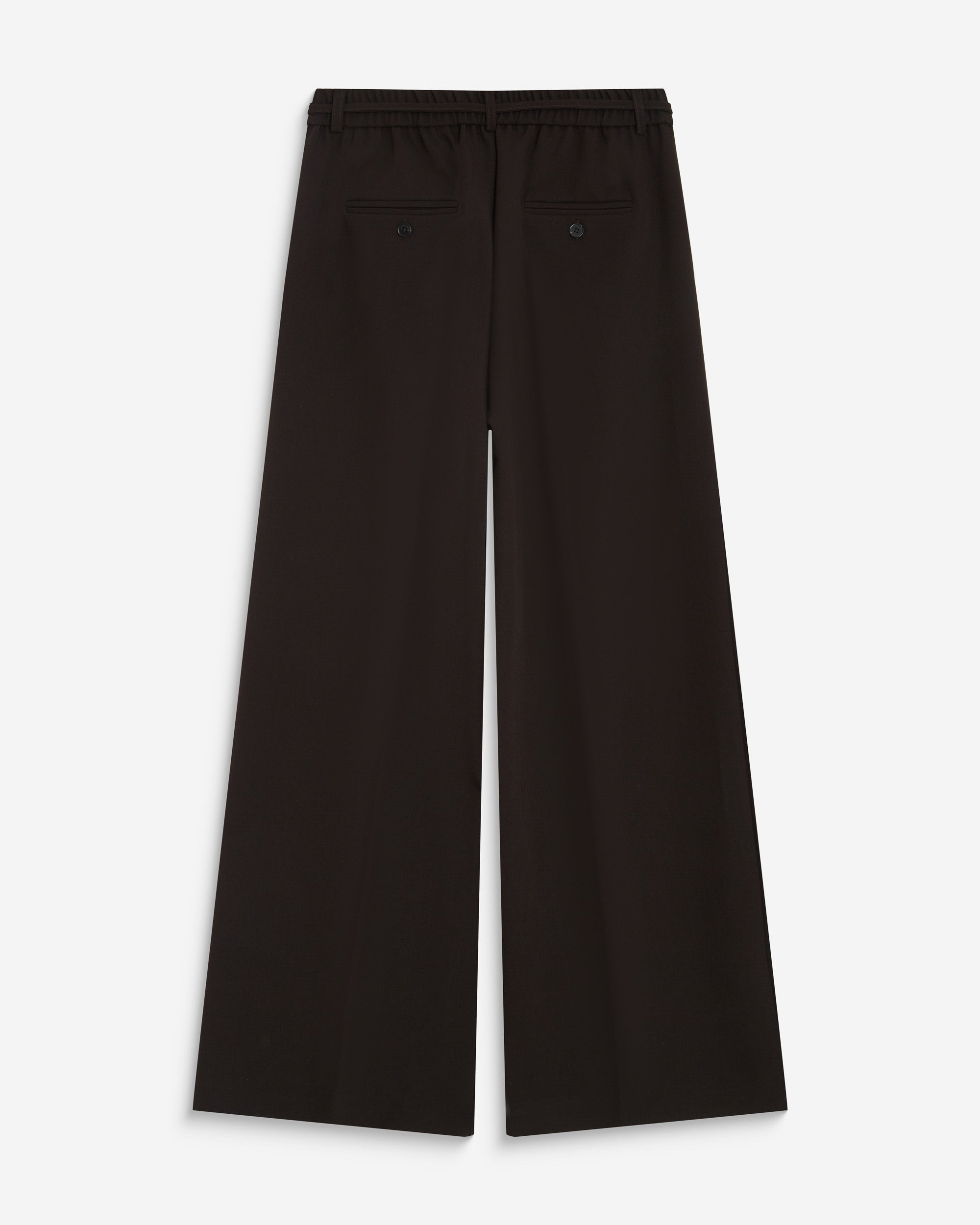 Wide-leg tailored pants chocolat Ardoise