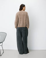 Oversized long-sleeve cardigan mocha Saluda