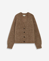 Oversized long-sleeve cardigan mocha Saluda