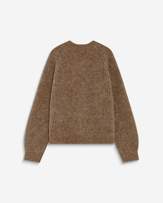 Oversized long-sleeve cardigan mocha Saluda