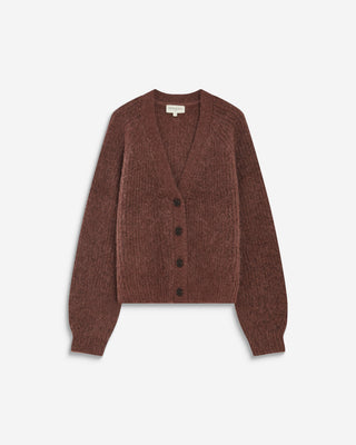 Cardigan oversize manches longues parme Saluda