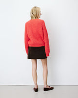 Oversized long-sleeve cardigan sanguine Saluda