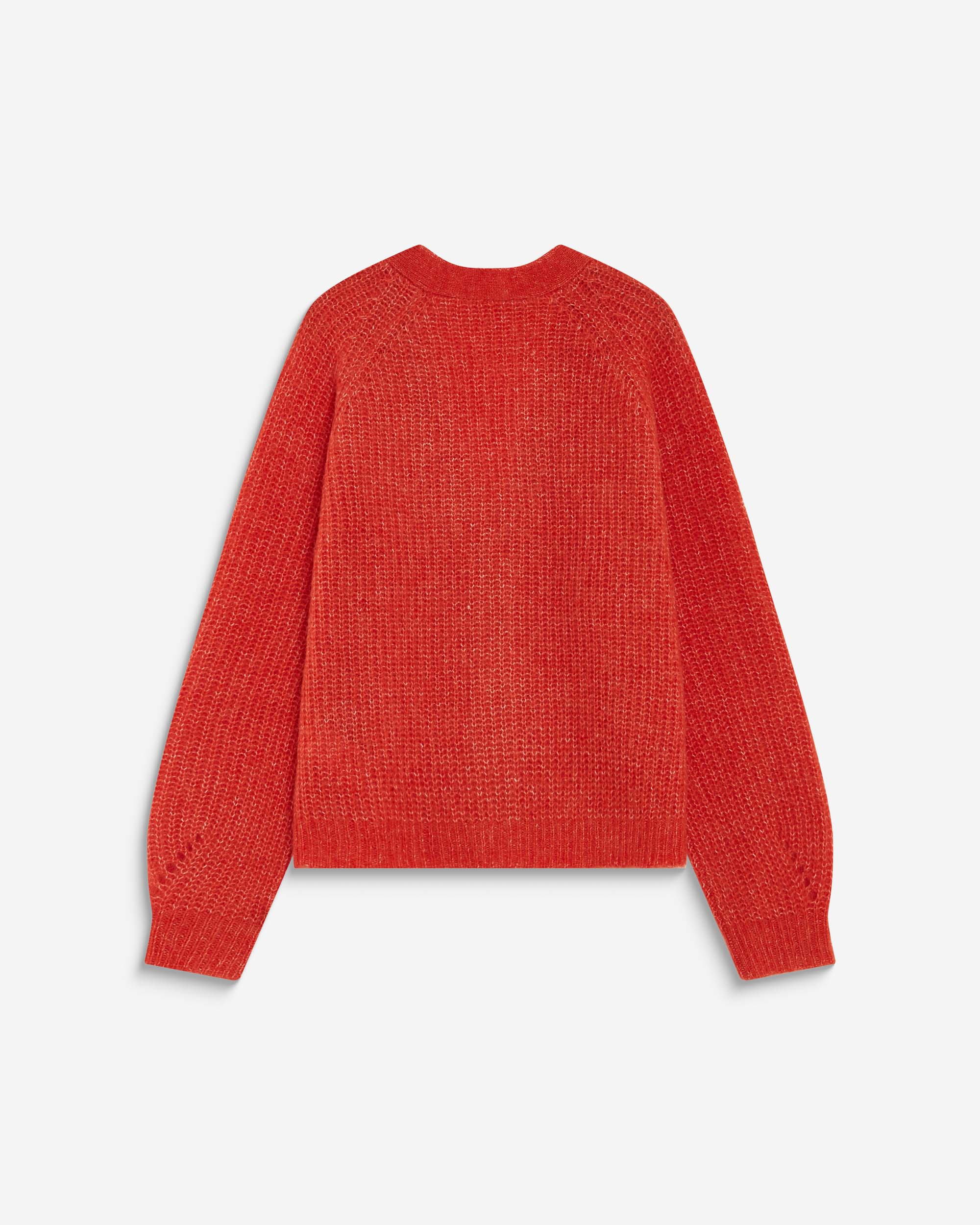 Oversized long-sleeve cardigan sanguine Saluda